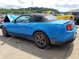 FORD MUSTANG 2012 blue  gas 1ZVBP8EM0C5279534 photo #3