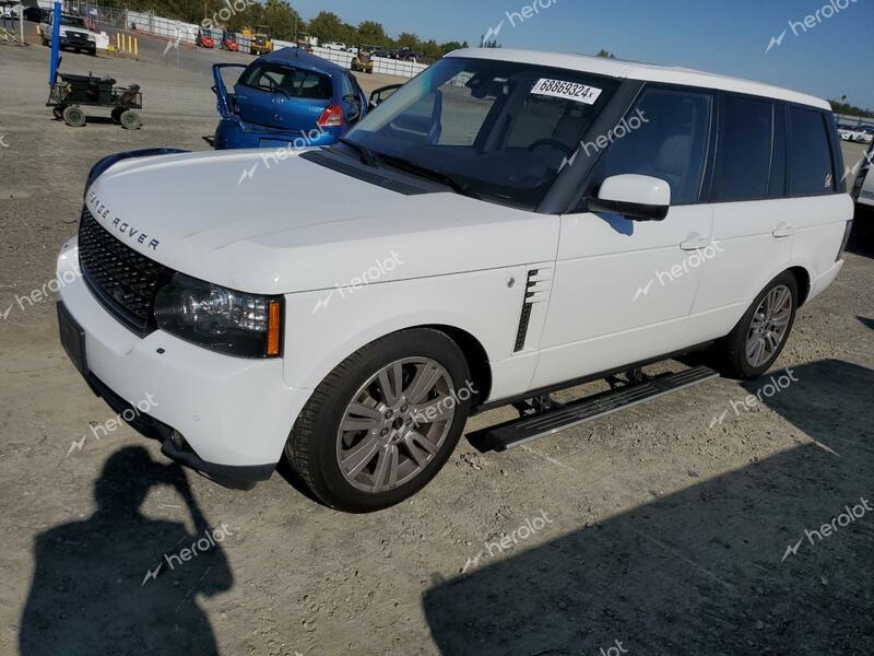 LAND ROVER RANGE ROVE 2012 white  gas SALMF1D49CA365853 photo #1