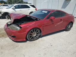 HYUNDAI TIBURON GT 2005 red  gas KMHHN65FX5U158149 photo #2