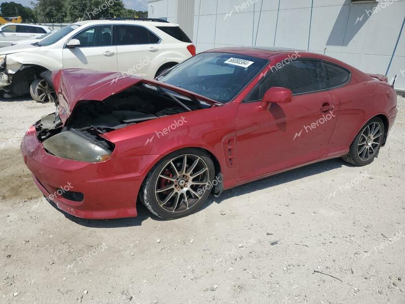 HYUNDAI TIBURON GT 2005 red  gas KMHHN65FX5U158149 photo #1