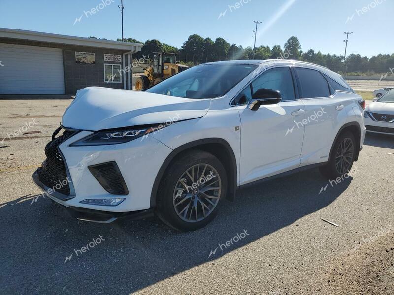 LEXUS RX 450H F- 2022 white  hybrid engine 2T2YGMDAXNC088332 photo #1