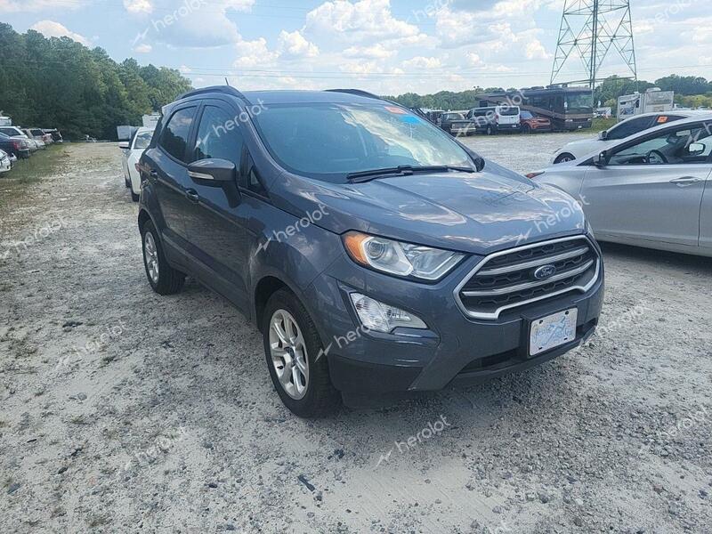 FORD ECOSPORT S 2018 gray  gas MAJ3P1TEXJC188117 photo #1