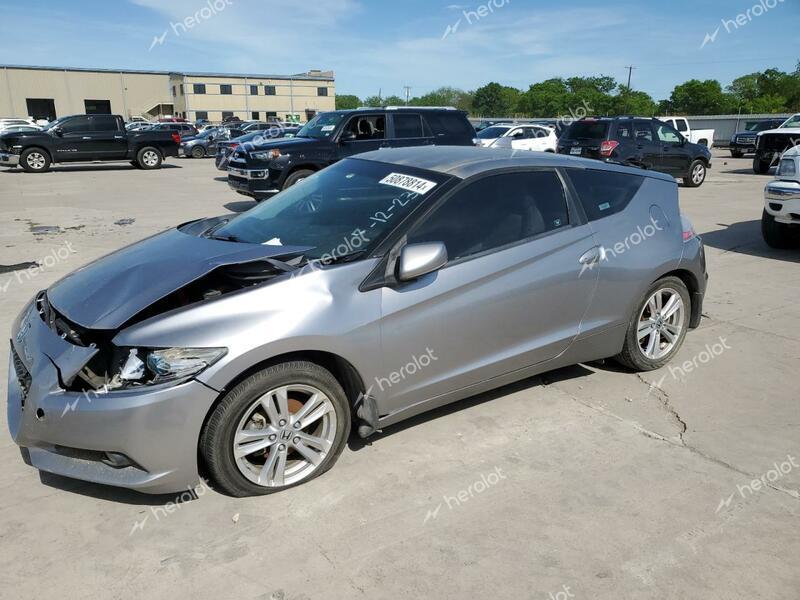 HONDA CR-Z EX 2011 gray hatchbac hybrid engine JHMZF1D63BS004656 photo #1