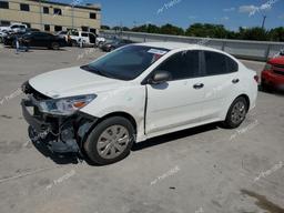 KIA RIO LX 2018 white  gas 3KPA24AB4JE059485 photo #2