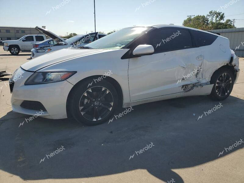 HONDA CR-Z 2015 white  hybrid engine JHMZF1D46FS002923 photo #1