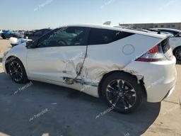 HONDA CR-Z 2015 white  hybrid engine JHMZF1D46FS002923 photo #3