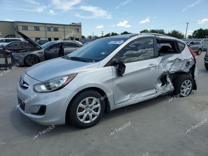 HYUNDAI ACCENT GLS 2013 silver  gas KMHCT5AE0DU088067 photo #1