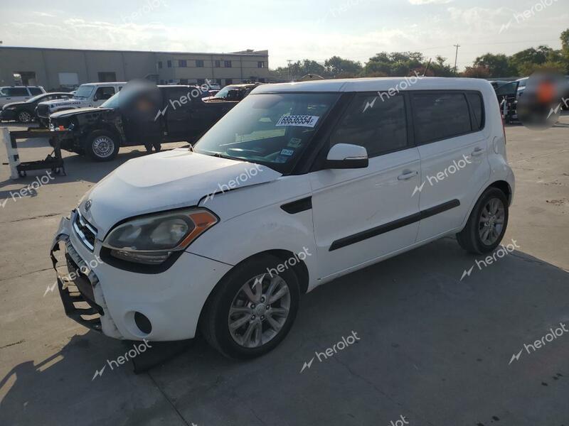 KIA SOUL + 2012 white  gas KNDJT2A63C7384619 photo #1