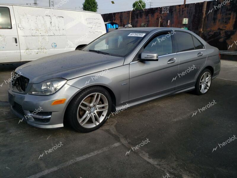 MERCEDES-BENZ C 250 2012 gray sedan 4d gas WDDGF4HB8CR215836 photo #1