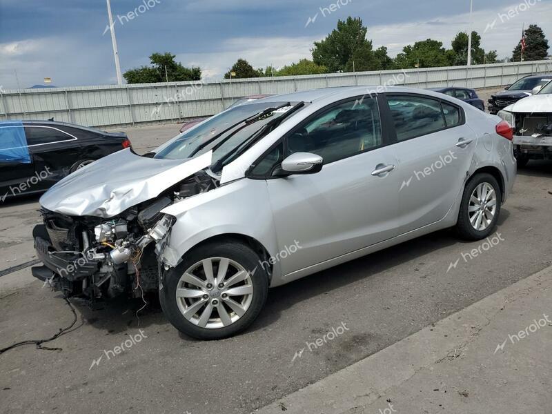 KIA FORTE LX 2014 silver  gas KNAFX4A65E5211086 photo #1