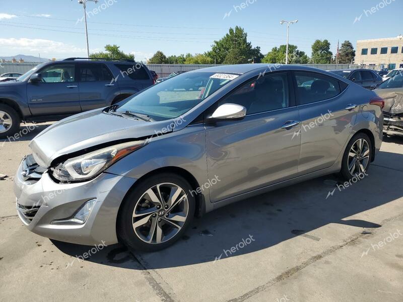 HYUNDAI ELANTRA SE 2015 gray  gas KMHDH4AE1FU297580 photo #1