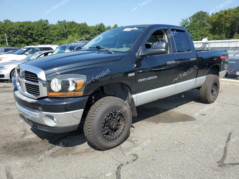 DODGE RAM 2500 S 2006 black  gas 1D7KS28D36J119305 photo #1