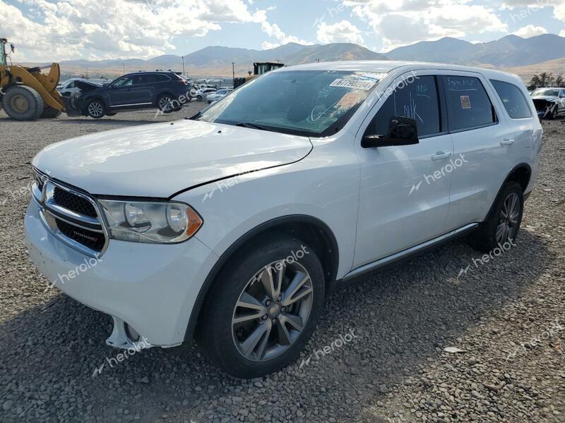 DODGE DURANGO SX 2013 white 4dr spor flexible fuel 1C4RDJAG5DC614172 photo #1