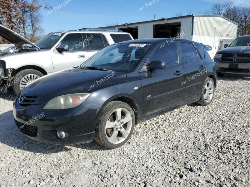 MAZDA 3 HATCHBAC 2006 black hatchbac gas JM1BK143661487575 photo #1