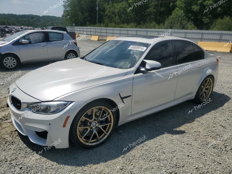 BMW M3 2017 white  gas WBS8M9C56H5G84369 photo #1