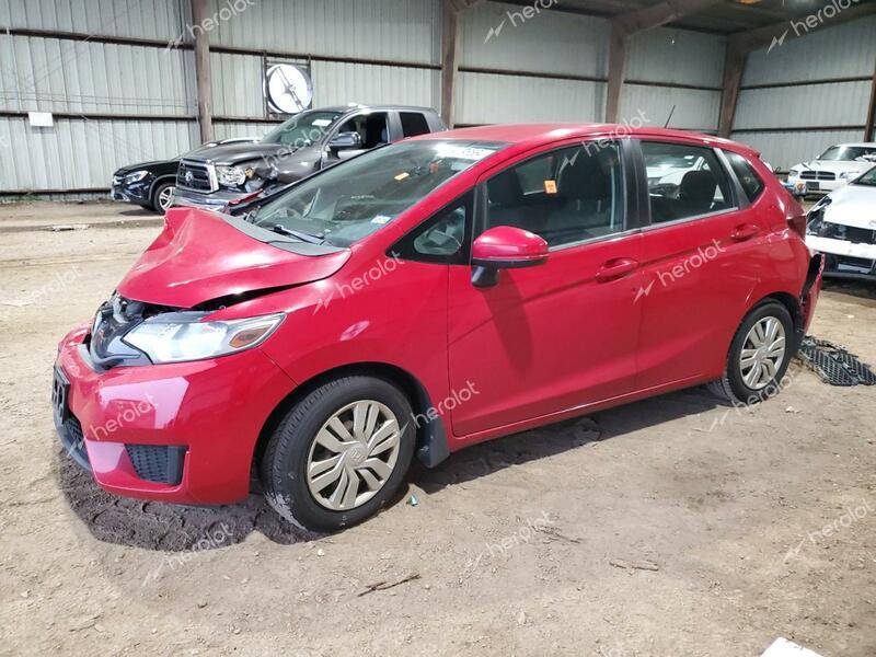 HONDA FIT LX 2015 red hatchbac gas 3HGGK5H59FM723939 photo #1