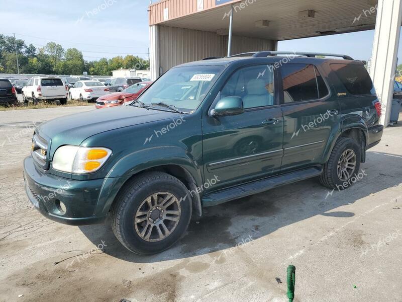 TOYOTA SEQUOIA LI 2004 green 4dr spor gas 5TDBT48A44S217168 photo #1