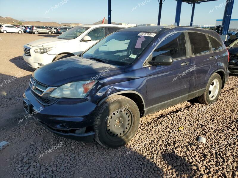 HONDA CR-V LX 2011 blue  gas 5J6RE3H38BL041187 photo #1