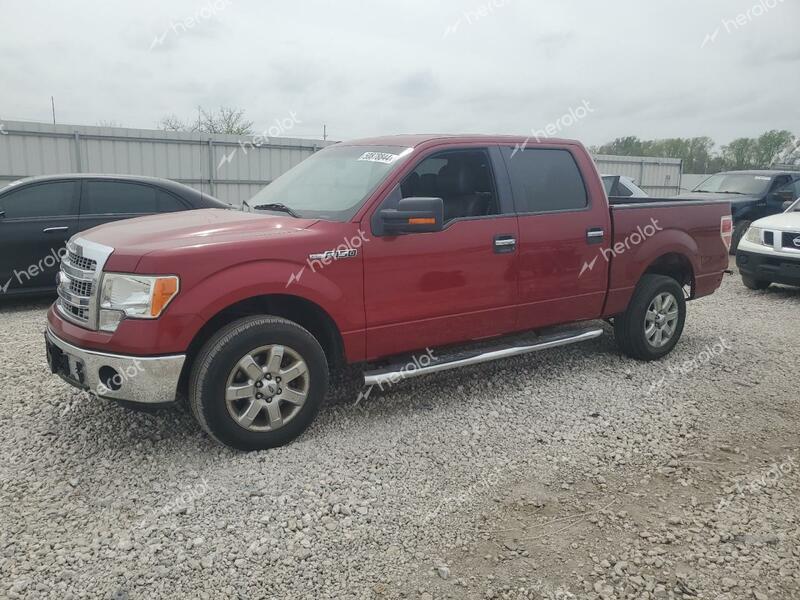 FORD F150 SUPER 2013 red  flexible fuel 1FTFW1CF9DKE21952 photo #1