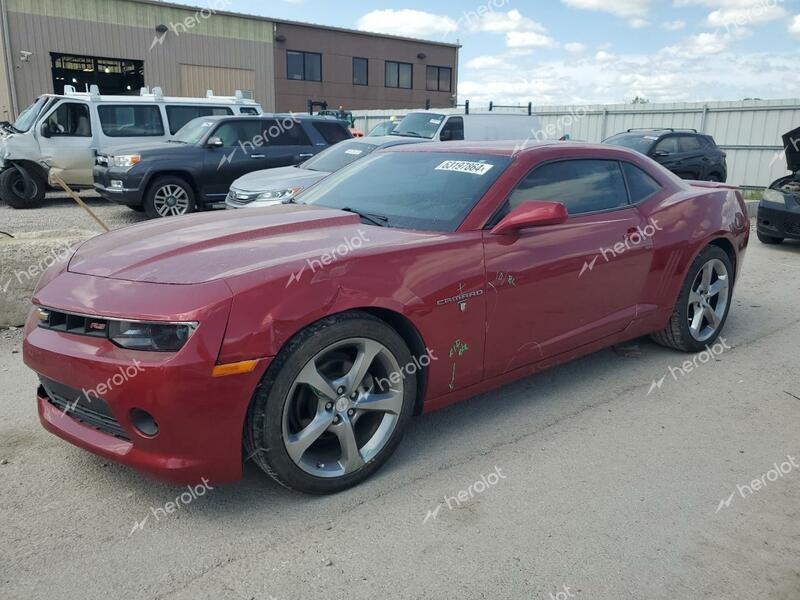 CHEVROLET CAMARO LT 2014 red coupe gas 2G1FB1E30E9307977 photo #1