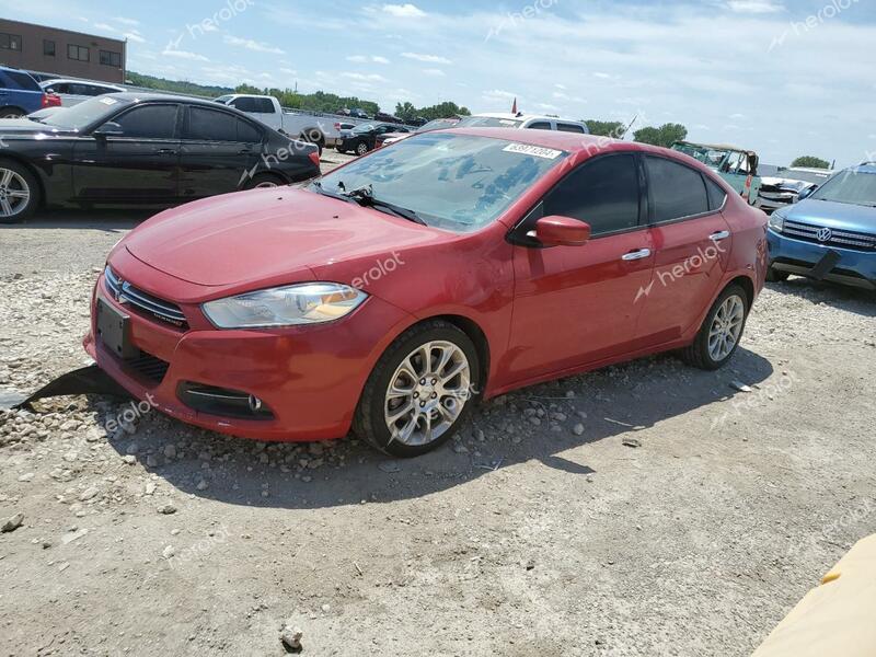 DODGE DART LIMIT 2013 red sedan 4d gas 1C3CDFCA4DD134330 photo #1