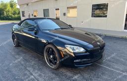 BMW 650 I 2012 black converti gas WBALZ3C58CC397405 photo #2