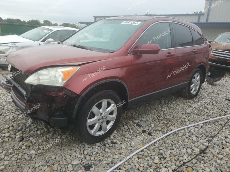 HONDA CR-V EXL 2008 red  gas JHLRE48798C029799 photo #1