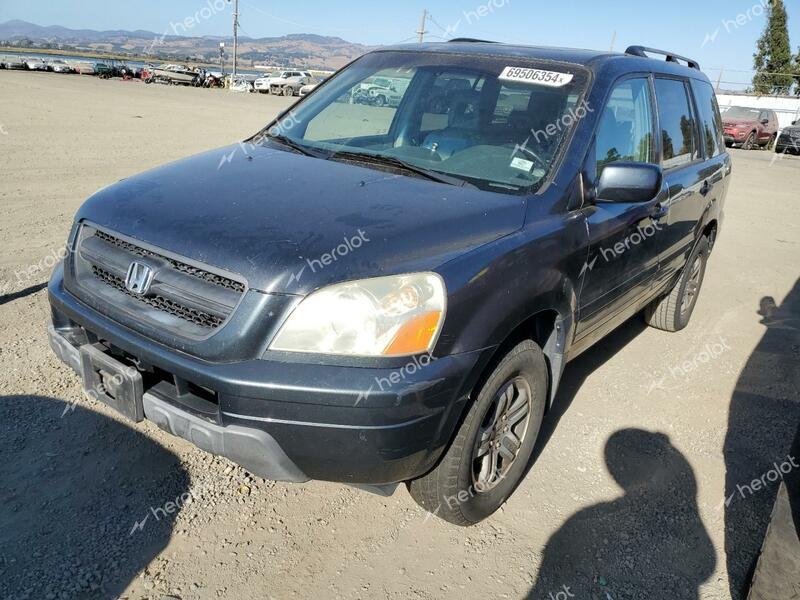 HONDA PILOT EXL 2005 charcoal  gas 2HKYF18625H552433 photo #1