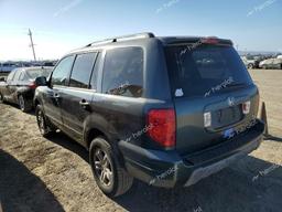 HONDA PILOT EXL 2005 charcoal  gas 2HKYF18625H552433 photo #3