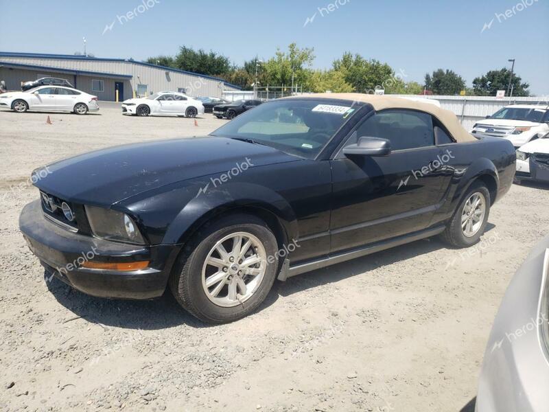 FORD MUSTANG 2005 black  gas 1ZVFT84N455214387 photo #1