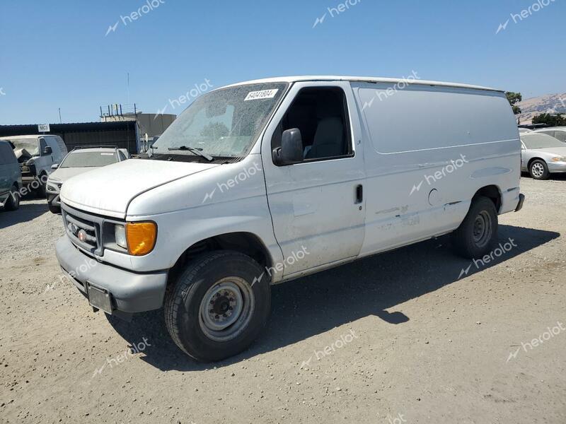 FORD ECONOLINE 2007 white cargo va gas 1FTNE14W47DA70373 photo #1