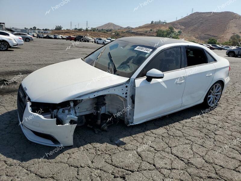 AUDI A3 PREMIUM 2016 white sedan 4d gas WAUA7GFFXG1100872 photo #1