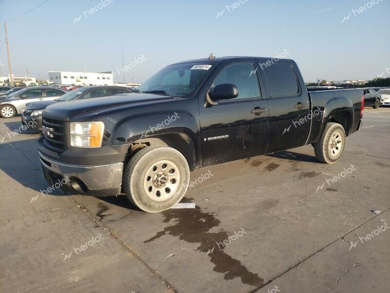 GMC SIERRA C15 2009 black  gas 3GTEC13C29G216126 photo #1