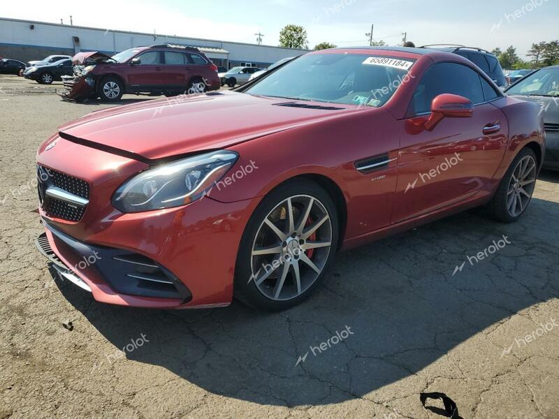 MERCEDES-BENZ SLC 43 AMG 2018 red  gas WDDPK6GA7JF150170 photo #1