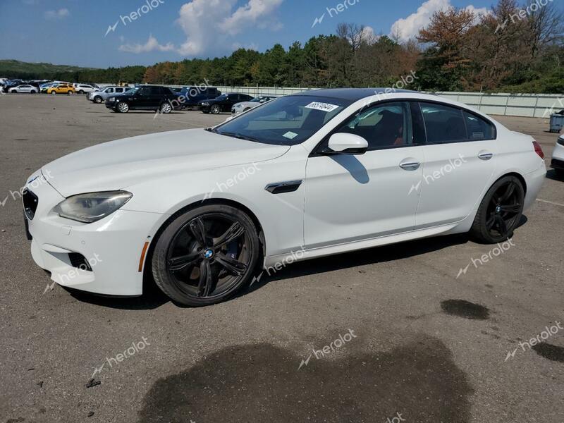 BMW M6 GRAN CO 2015 white  gas WBS6C9C5XFD467711 photo #1