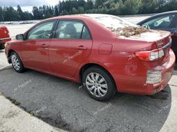 TOYOTA COROLLA BA 2012 red  gas 2T1BU4EE8CC818305 photo #3