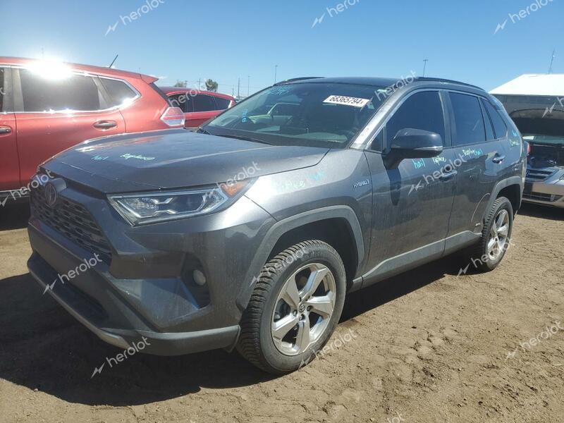 TOYOTA RAV4 LIMIT 2021 gray  hybrid engine 4T3D6RFV8MU047785 photo #1