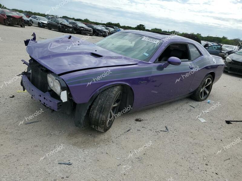 DODGE CHALLENGER 2013 purple coupe gas 2C3CDYBTXDH676095 photo #1