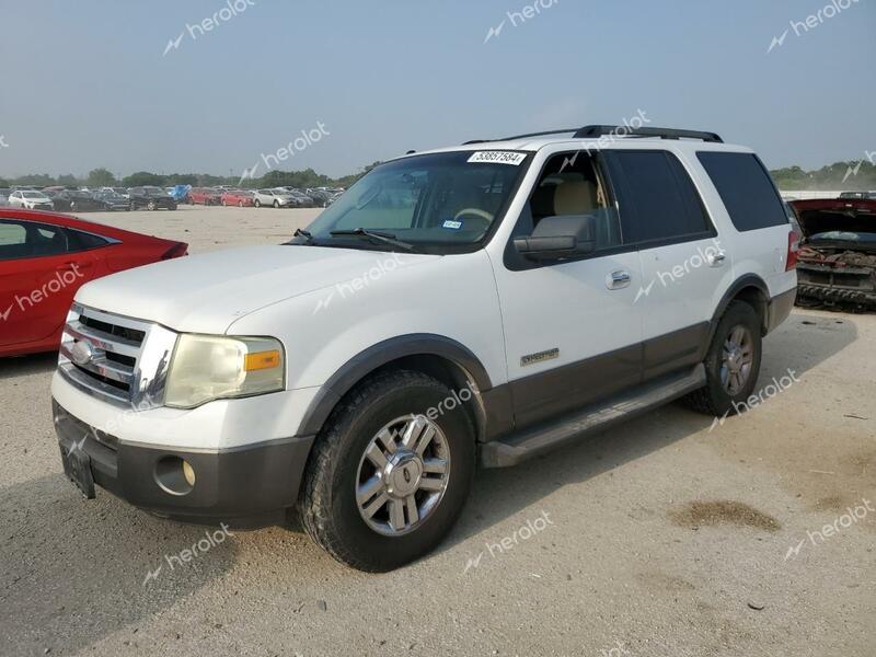 FORD EXPEDITION 2007 white  gas 1FMFU15597LA53681 photo #1