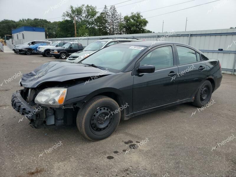 MITSUBISHI GALANT ES 2009 black  gas 4A3AB36F09E030687 photo #1