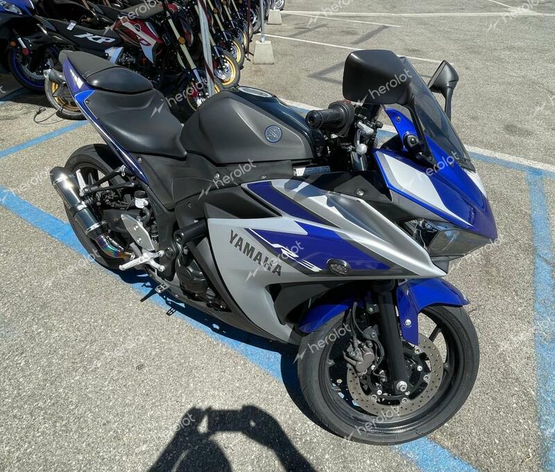 YAMAHA YZFR3 A 2017 blue  gas MH3RH15Y9HK001850 photo #1