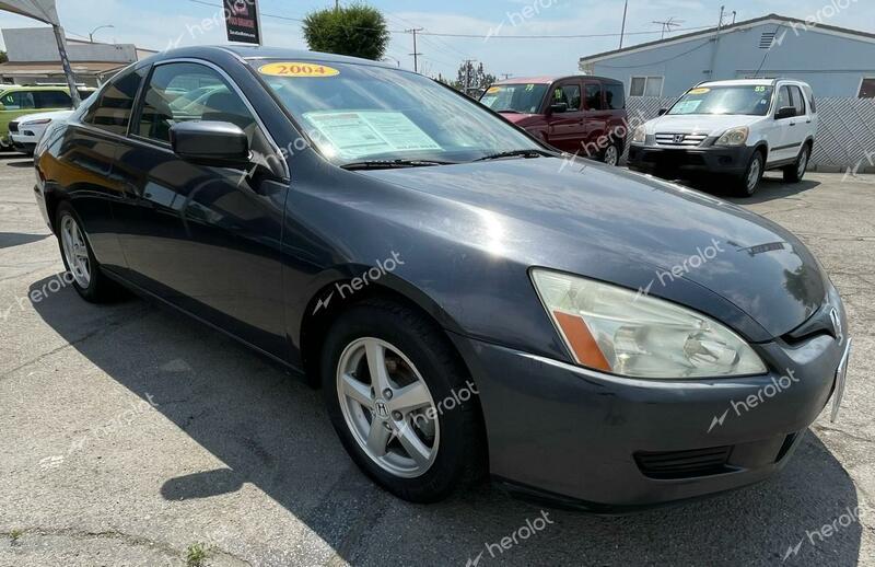 HONDA ACCORD EX 2004 gray coupe gas 1HGCM72564A024520 photo #1