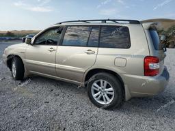 TOYOTA HIGHLANDER 2006 gold 4dr spor hybrid engine JTEDW21A660004108 photo #3