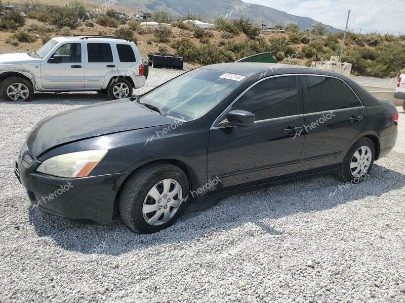 HONDA ACCORD LX 2003 black sedan 4d gas JHMCM56343C047825 photo #1