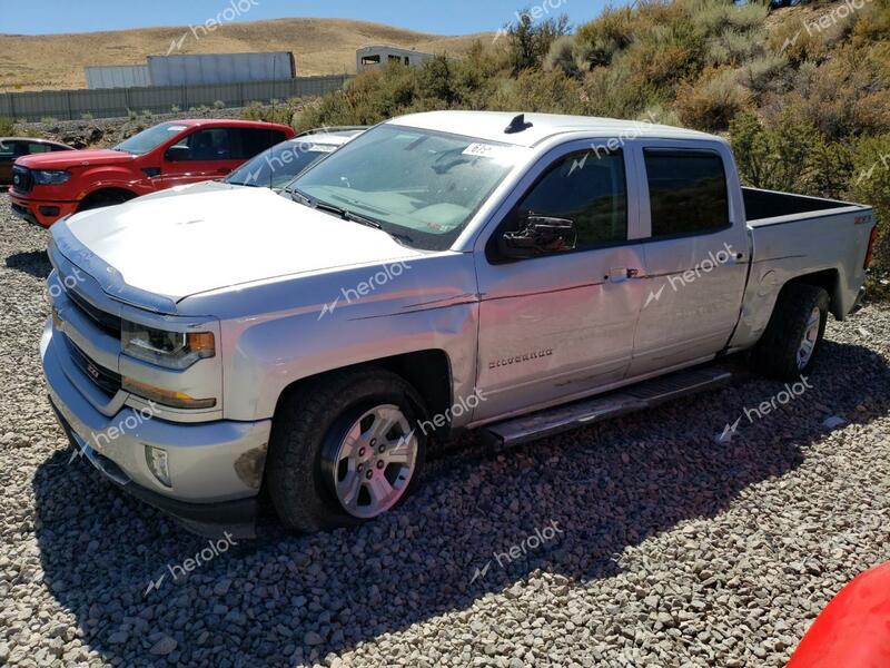 CHEVROLET SILVERADO 2017 silver  gas 3GCUKREC8HG424438 photo #1