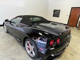 FERRARI 360 SPIDER 2002 black converti gas ZFFYT53A220127834 photo #4