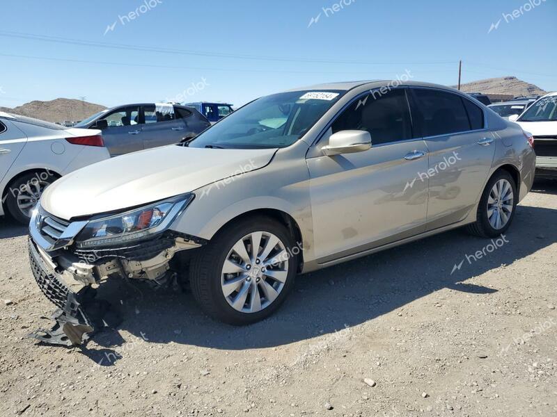 HONDA ACCORD EXL 2015 gold  gas 1HGCR2F89FA203968 photo #1