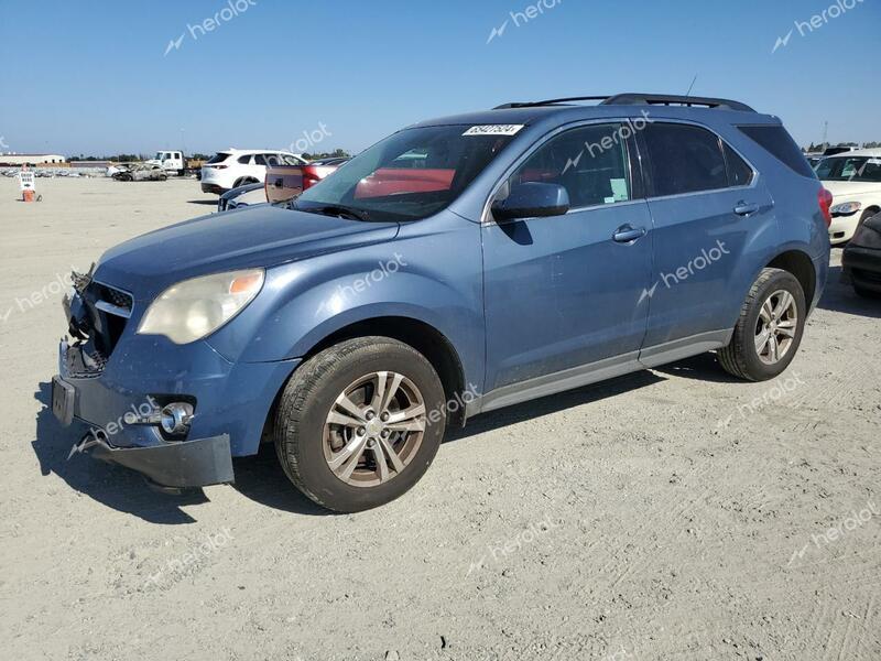 CHEVROLET EQUINOX LT 2012 blue  flexible fuel 2GNFLNEK7C6247544 photo #1