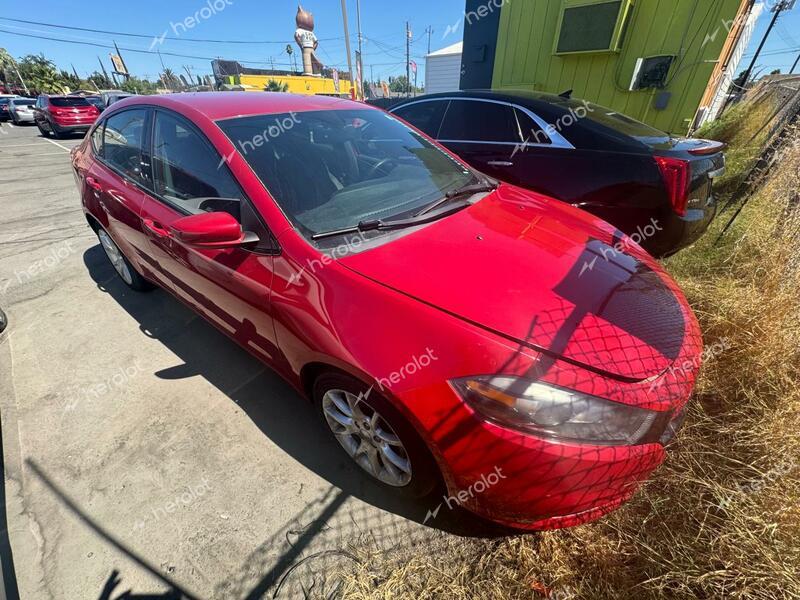 DODGE DART SXT 2013 red sedan 4d gas 1C3CDFBH4DD134231 photo #1