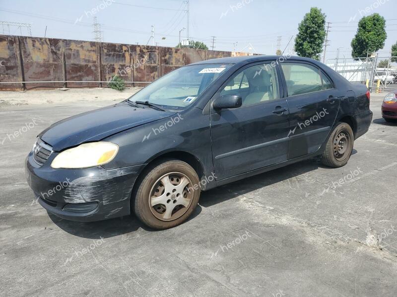 TOYOTA COROLLA CE 2006 black  gas JTDBR32E260098742 photo #1